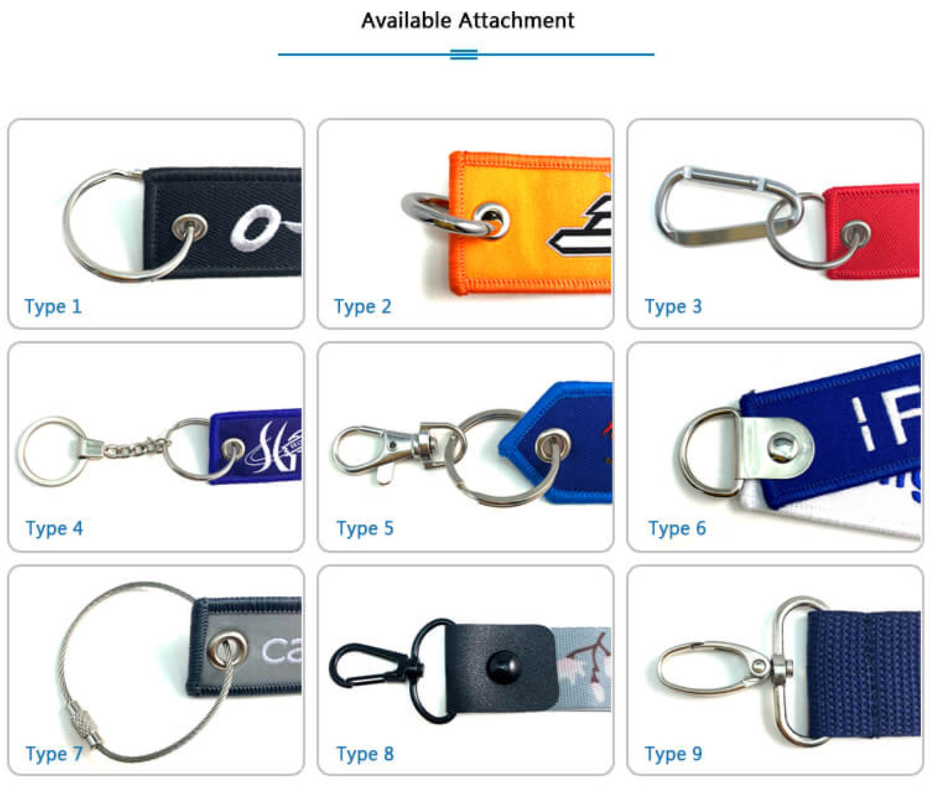 Embroidery Keychain,Woven Keyrings