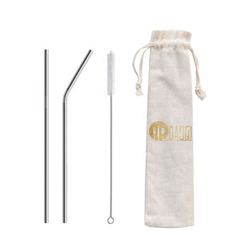 Stainless Steel Piece Straw Set Straws